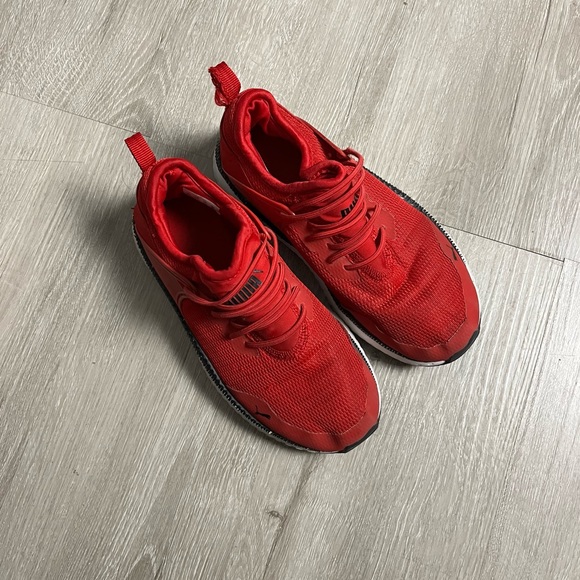 puma red sneakers womens